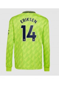 Manchester United Christian Eriksen #14 Voetbaltruitje 3e tenue 2022-23 Lange Mouw